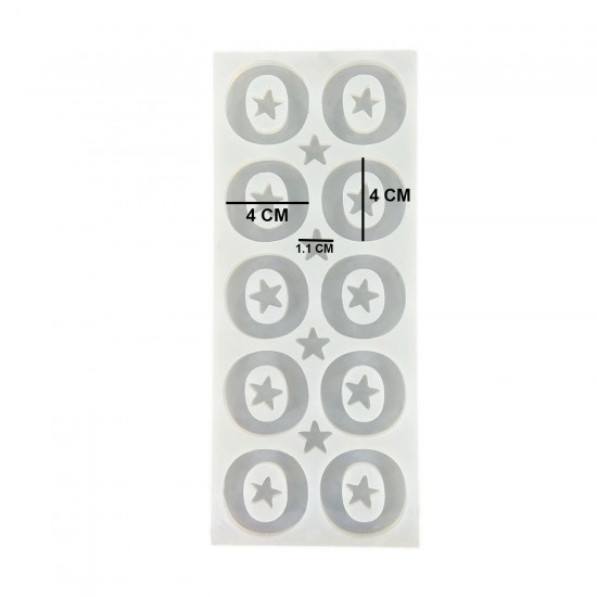 Epoksi Çoklu Silikon Kalıp O Harfi Anahtarlık Reçine Seri Döküm Kalıbı 4 CM 10 Lu