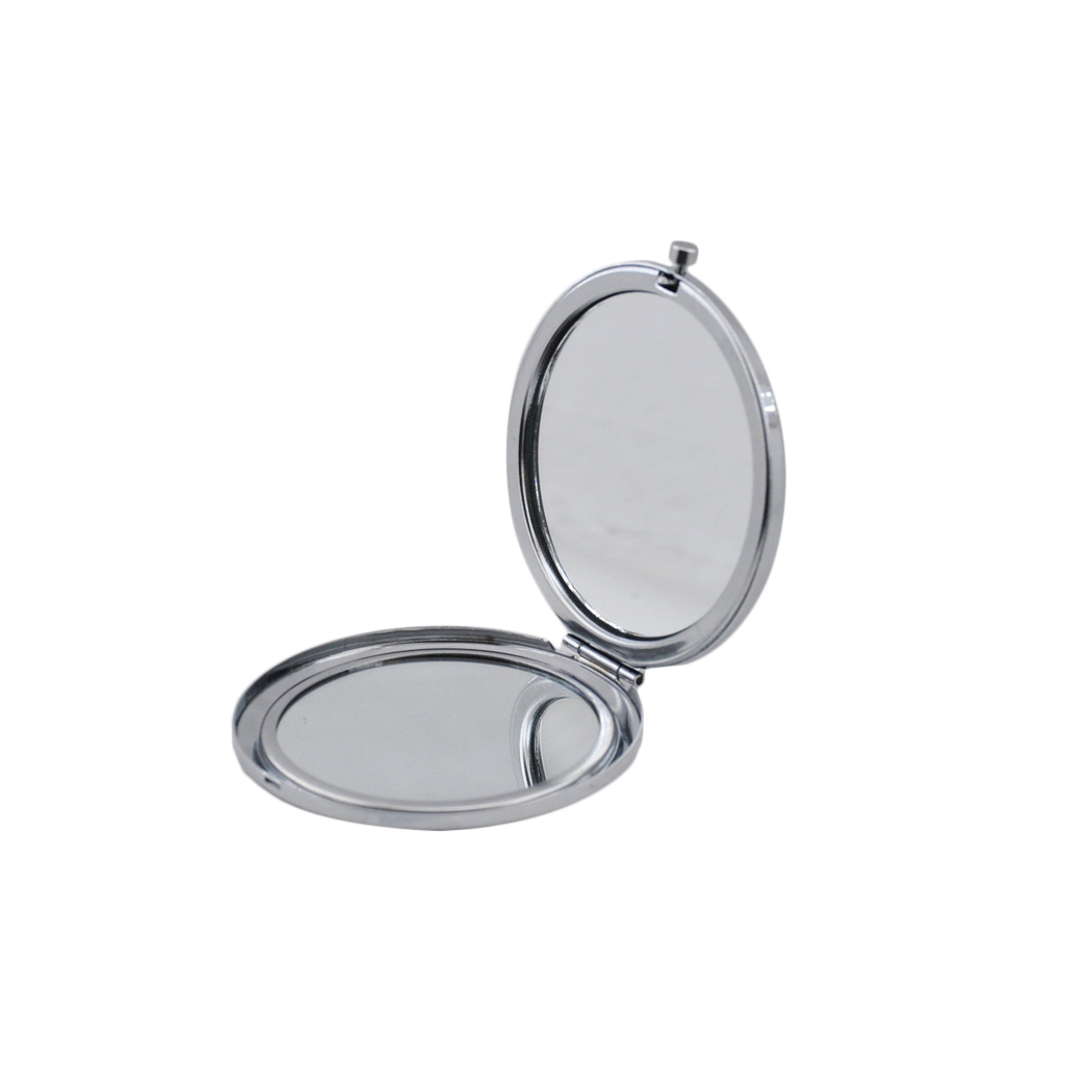 Metal Ayna Kapaklı Parlak Model Gümüş (5 Adet) - 220,00 TL