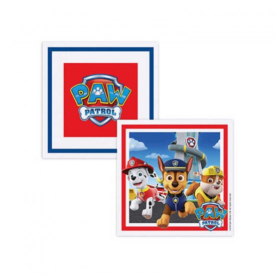 Paw Patrol Refresh Temalı Peçete 33X33 CM (16 Adet)