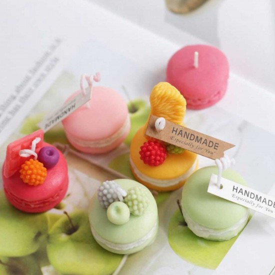 Silikon Macaron Mum Kalıbı M9.2